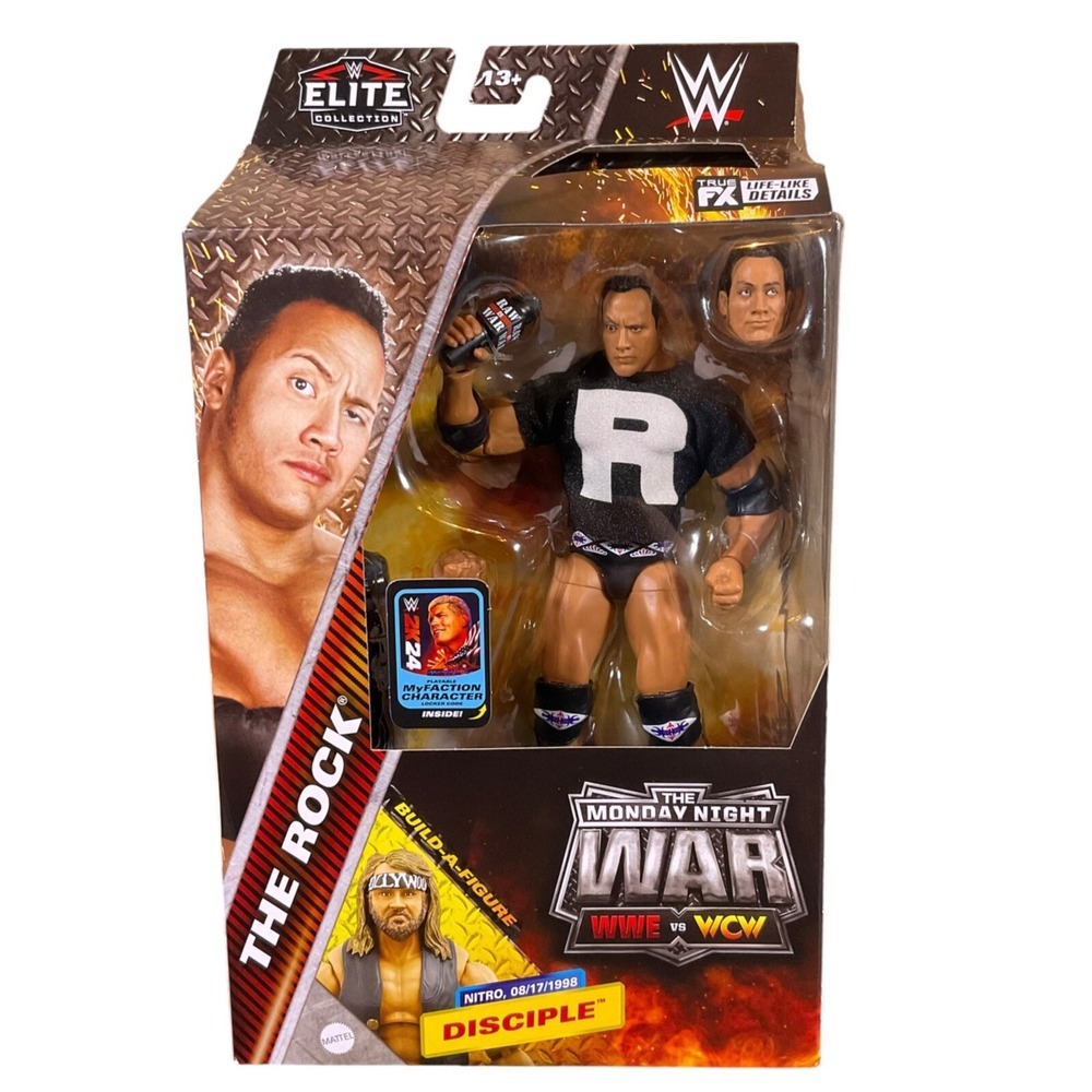WWE Elite Monday Night Wars Series 3 The Rock Wrestling Action Figure 2024